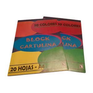 Block A4 cartulina colores