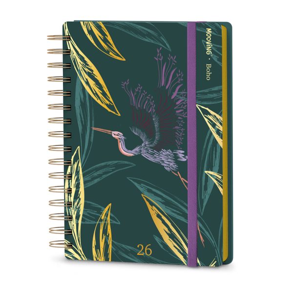 Agenda Mooving Boho Diaria con Espiral